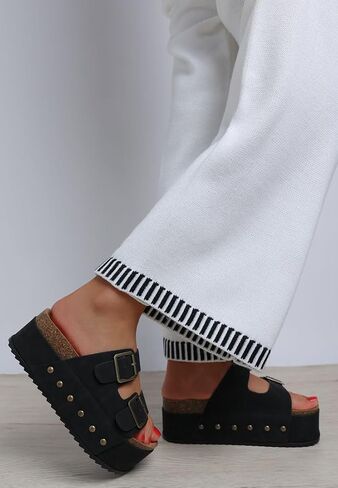 Impala Studded Faux Leather Slip Ons in Kuwait