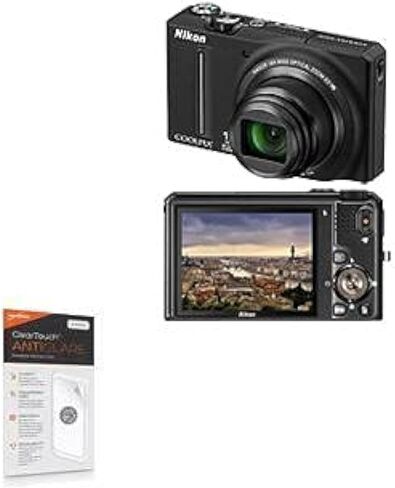 BoxWave Screen Protector Compatible with Nikon Coolpix S9100 - ClearTouch Anti-Glare (2-Pack), Anti-Fingerprint Matte Film Skin for Nikon Coolpix S9100, Nikon Coolpix S9100, AW130 in Saudi Arabia