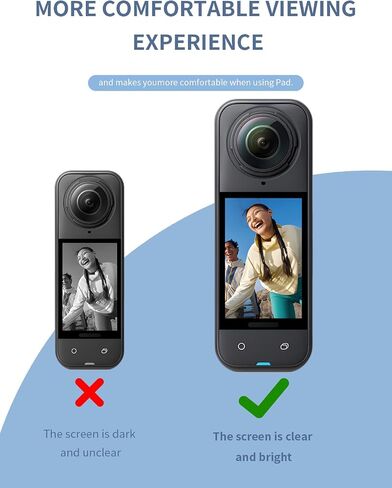 [2 عبوة] واقي الشاشة لـ Insta360 x5 2.5 بوصة فيلم زجاجي مقسى ، واقي شاشة لـ Insta360 X5 Action Camera Anti-Scratch & Sensitive & 9H صلابة in Saudi Arabia