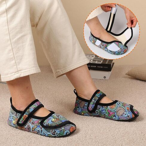 النعال المنزلية للنساء من طراز Joinfree Womens House Slippers على نطاق واسع من النعال السكري المريحة حافي القدمين أحذية Edma Tort in Kuwait