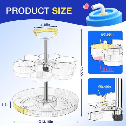 Tumbler Organizer for Stanley Cup and Water Bottle Holder for Cabinet and Kitchen Storage (Clear) in Saudi Arabia