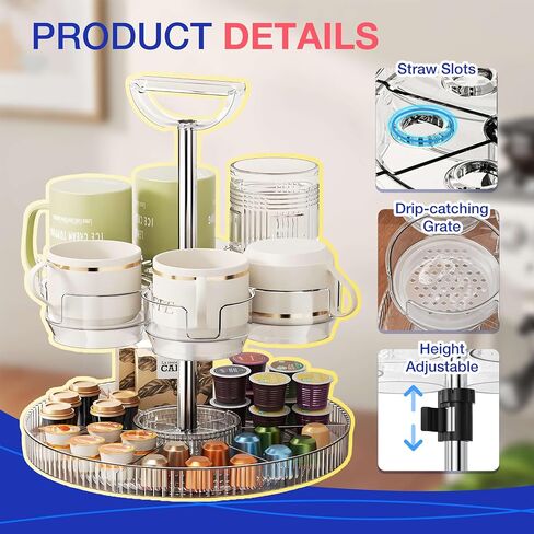 Tumbler Organizer for Stanley Cup and Water Bottle Holder for Cabinet and Kitchen Storage (Clear) in Saudi Arabia