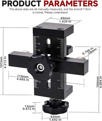 Adjustable Cabinet Door Mounting Jig - Universal Quick Edge Positioner Tool for Frameless & Face Frame Cabinets, Precision Installation Guide for Hinges & Door Alignment in Saudi Arabia
