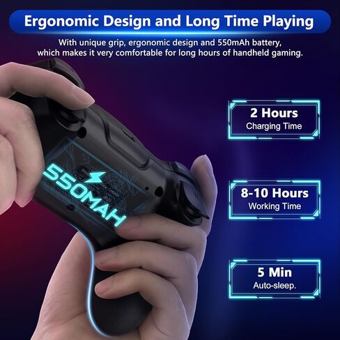 وحدة تحكم التبديل اللاسلكية CuleedTec، وحدة تحكم Switch Pro متوافقة مع Switch/Lite/OLED، لوحة تحكم عن بعد للتبديل مع جيروسكوب 6 محاور، محرك مزدوج، تنبيه وتوربو - إصدار جديد 2023 in Kuwait