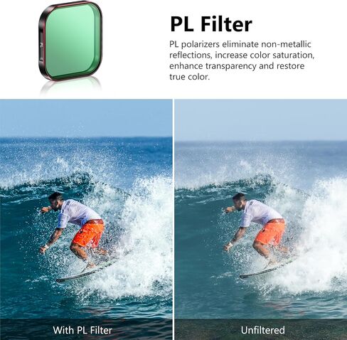 مجموعة مرشحات ND +حالة حمل لـ Insta360 Ace Pro 2 /ACE Pro Lens Lens Accessories 4 Pack CPL ND8 ND16 ND32 in Saudi Arabia