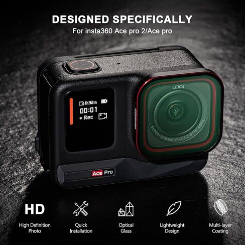 مجموعة مرشحات ND +حالة حمل لـ Insta360 Ace Pro 2 /ACE Pro Lens Lens Accessories 4 Pack CPL ND8 ND16 ND32 in Saudi Arabia