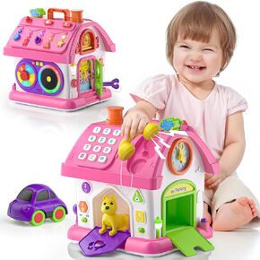 Musical Toys for 1 Year Old Girl Gifts, Bilingual Learning Toddlers Toy 1-2 Yr, Montessori Educational Toys for One Year Old Boy 12-18 Months, 1st First Birthday Girl Boy Gifts Present in Saudi Arabia