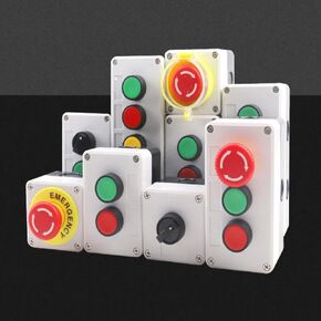 Start and Stop self-Reset Momentary Button Box Switch Emergency Stop Industrial Control Box(Momentary-03) in Kuwait