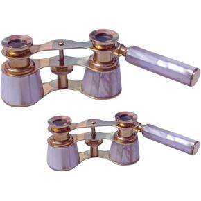 Opera Brass Binoculars Mother of Pearl la Dauphin Paris Opera Glasses with Box Confirmation Thanksgiving Gifted Item | Best Family Woman Gift | Opera Glasses for Womens in Saudi Arabia