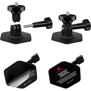 K&F Concept 3Pack Flexible Adhesive Helmet Mount for GoPro Hero 13/12/11/10/9/8/7 Black, DJI Osmo Action 3/4/5 Pro, Insta360 X5 X4 X3 Flat Curved Surfaces Sticky Mount, Action Camera Accessories in Kuwait