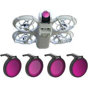 مرشح عدسة NEO مجموعة DJI Neo Multi Multi HD Pantical Glass Neutral Lens Filter -4 Pack (ND8 ، ND16 ، ND32 ، ND64) in Kuwait