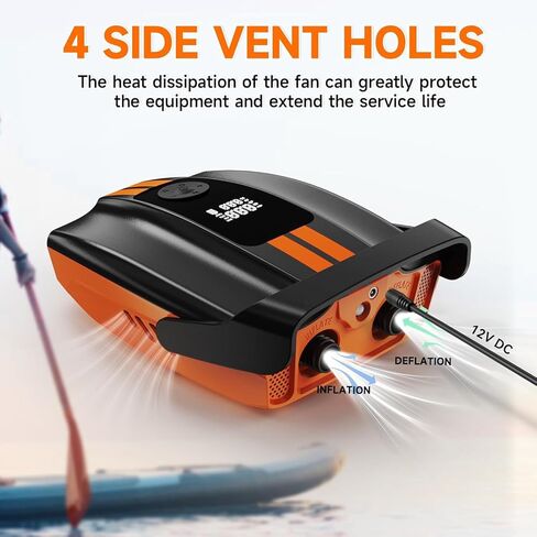 50ppsi paddle Board Pump ، مضخة SUP ذات الضغط العالي الكهربائي ، التضخم والانكماش المرحلة المزدوجة ، التوقف التلقائي ، مضخة هواء SUP المحمولة ، موصل سيارة 12 فولت للسيارات للوقوف ، بيك آب ، قوارب قوارب الكاياك in Saudi Arabia