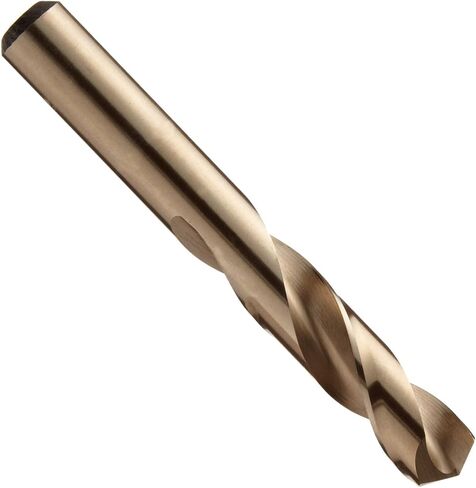 Chicago Latrobe 559 Cobalt Steel Short Length Drill Bit, Gold Oxide Finish, Round Shank, 135 Degree Split Point, 9/32" Size (Pack of 12) in Saudi Arabia