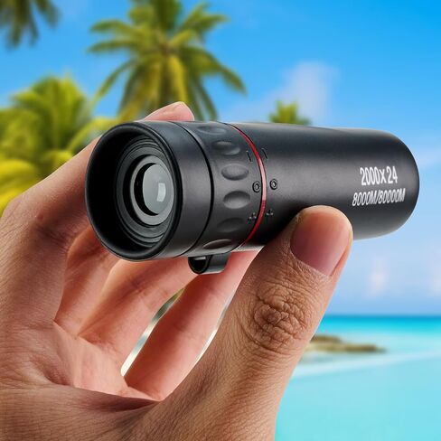 Mini Monocular Telescope Focusing Optical Binoculars Waterproof and Non-Slip Monoculars for Adults, Black in Saudi Arabia