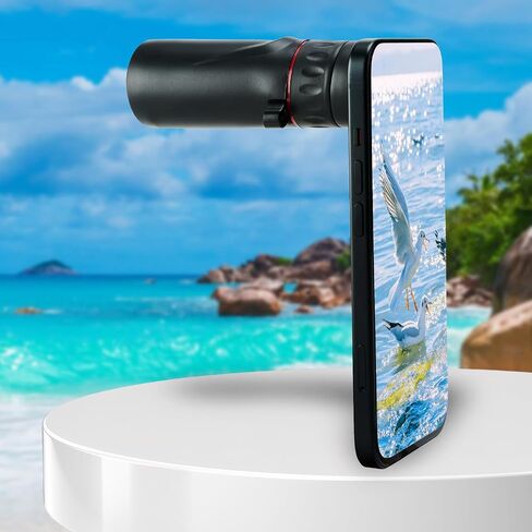 Mini Monocular Telescope Focusing Optical Binoculars Waterproof and Non-Slip Monoculars for Adults, Black in Saudi Arabia