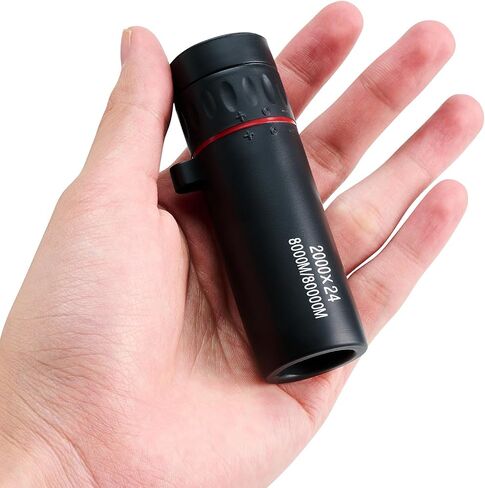 Mini Monocular Telescope Focusing Optical Binoculars Waterproof and Non-Slip Monoculars for Adults, Black in Saudi Arabia