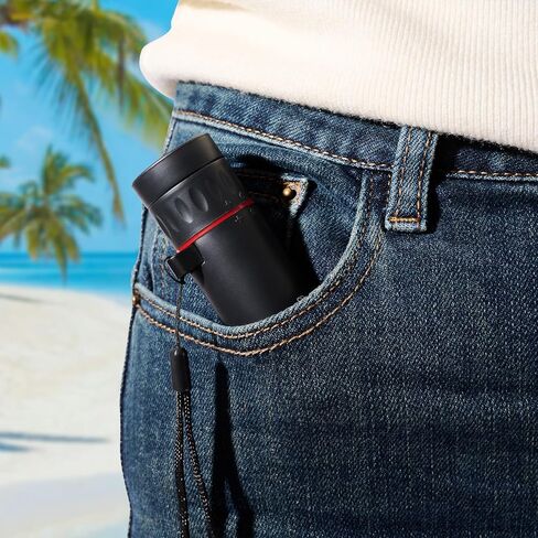Mini Monocular Telescope Focusing Optical Binoculars Waterproof and Non-Slip Monoculars for Adults, Black in Saudi Arabia
