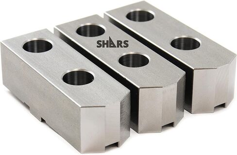 Shars 8" x 1.259" Tongue & Groove Soft Steel Jaw Pointed Chuck Jaw 202-6256 M) in Saudi Arabia