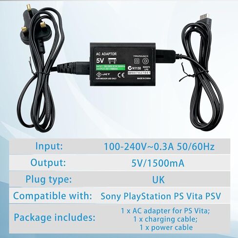 OSTENT US Plug AC Wall Power Adapter USB Charger Charging Cable Cord for Sony Playstation PS Vita PSV in Saudi Arabia