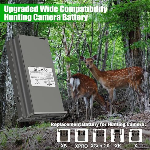 2 Pack New Reveal Lithium Battery Pack with Reveal Hunting Camera X, X Pro, XB, X Gen 2.0, X Gen 3.0, SK, Pro 3.0 (Pack of 2, 6000mAh) in Saudi Arabia