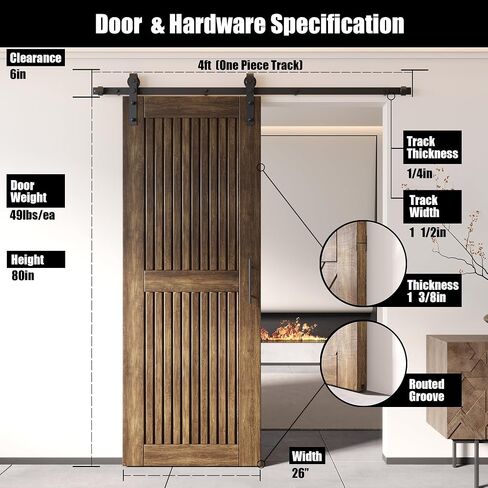 Homacer Dark Walnut 48 in. x 80 in. in Saudi Arabia