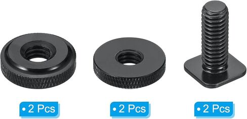 Generic 3/8"-16 Camera Hot Shoe Mount, 2 Pack Flash Cold Shoe Mount Tripod Screw Adapter for DSLR Rig, Black Aluminum Alloy in Saudi Arabia