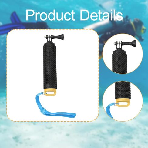 عائمة قبضة اليد العائمة Bobber Stick Monopod Mount for Action كاميرات الغوص تحت الماء تصوير رياضة للتصفح- in Saudi Arabia