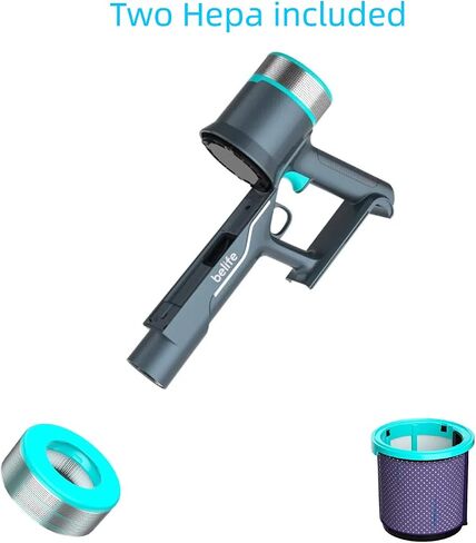Belife Main Engine Only Fit for BVC12 Cordless Vacuum Cleaner, Include Outlet HEPA Filter Replacement and Inlet HEPA Replacement Hepa Filter, Washable and Reusable in Saudi Arabia