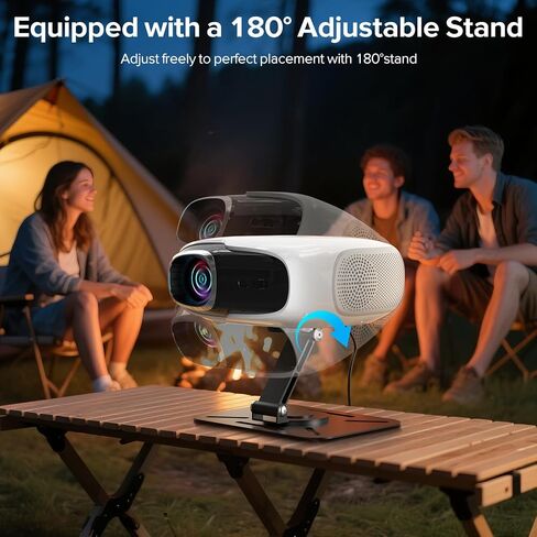 [Google TV Licensed&Voice Control] Projector, Outdoor Smart 1080P Projector with WiFi and Bluetooth, Auto Focus & Keystone, Movie Video Projector, Home Cinema Mini Portable Proyector for iOS/Android in Saudi Arabia