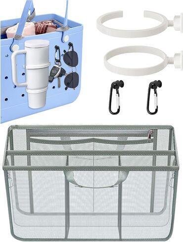 Cup Holder Accessories For Stanley,Drink Holder Beach Bag Organizer Insert Compatible With Bogg Bag (large size) in Saudi Arabia
