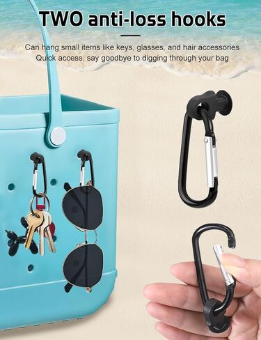 ملحقات حامل الكأس لـ Stanley ، Holder Holder Beach Bag منظم إدراج متوافق مع Bogg Bag (حجم كبير) in Kuwait