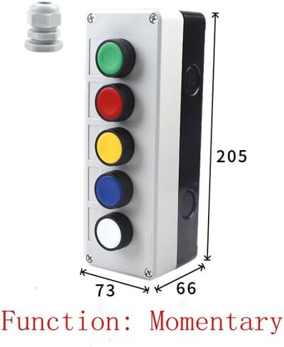 ابدأ وإيقاف الإرجاع الذاتي لحظة زر التبديل في حالة طوارئ توقف عن مربع التحكم الصناعي (لحظة-03) in Kuwait