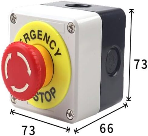 ابدأ وإيقاف الإرجاع الذاتي لحظة زر التبديل في حالة طوارئ توقف عن مربع التحكم الصناعي (لحظة-03) in Kuwait