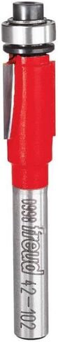 Diablo Carbide Flush Trim Router Bit - Cuts Hardwood, Softwood, Plywood, Composite Materials - 3/8" Dia, Tico Carbide, Anti-Buildup Coating, Pattern Routing - DR42102 in Saudi Arabia