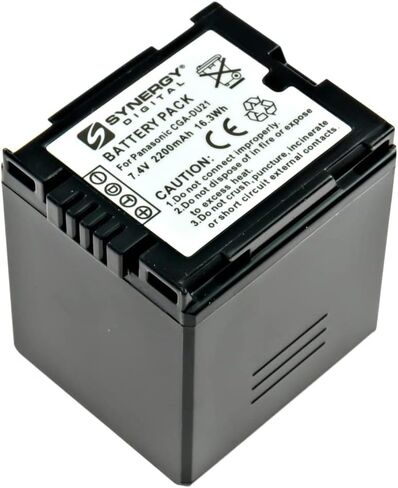 Synergy Digital Camcorder Batteries, Compatible with Battery Biz B-9067, B-9608, B-9609 Camcorder Batteries (li-ion, 7.4V, 2200 mAh), Set of 2 in Saudi Arabia