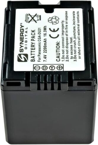 Synergy Digital Camcorder Batteries, Compatible with Battery Biz B-9067, B-9608, B-9609 Camcorder Batteries (li-ion, 7.4V, 2200 mAh), Set of 2 in Saudi Arabia