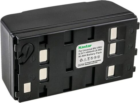 Kastar 4-Pack Ni-MH بطارية 6V 4800MAH متوافقة مع JVC BN-V11U BN-V12U BN-V14U BN-V15U BN-V18U BN-V20U BN-V22U BN-V24U BN-V25U BN-V400U BN-V6U in Kuwait