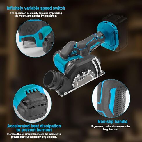 Cordless Cut Off Tool Compatible with Makita 18V Battery, 20000RPM Cordless Angle Grinder Brushless Motor (NO Battery) for Wood/Metal/Plastic (Fit for MA-KITA 18V Battery) in Saudi Arabia