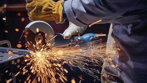 Bosch GWX18V-10PN-RT 18V Brushless Lithium-Ion 4-1/2 - 5 in. Cordless X-LOCK Angle Grinder with No Lock-On Paddle Switch (Tool Only) (Renewed) in Saudi Arabia