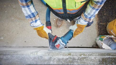 Bosch GWX18V-10PN-RT 18V Brushless Lithium-Ion 4-1/2 - 5 in. Cordless X-LOCK Angle Grinder with No Lock-On Paddle Switch (Tool Only) (Renewed) in Saudi Arabia