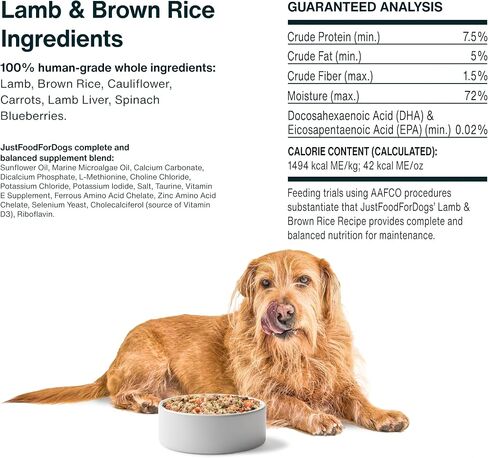 طعام الكلاب الطازج المجمد من JustFoodForDogs، وجبة كاملة أو طعام للكلاب، معكرونة من الديك الرومي والقمح الكامل، 72 أونصة (عبوة من 7 قطع) in Kuwait
