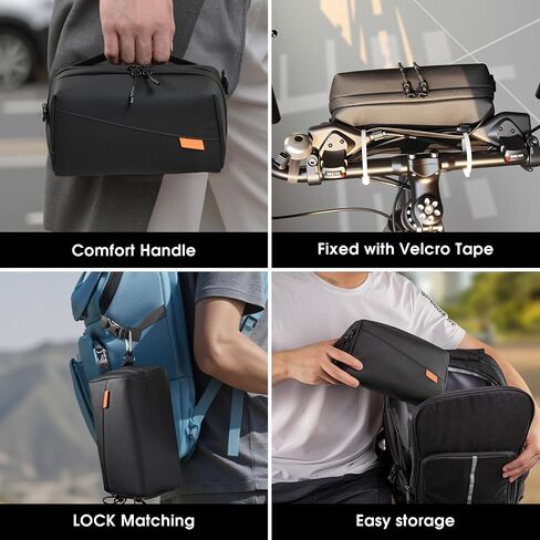 Carrying Bag Pouch Backpack Travel Large Soft Case Organizer Multilayer Storage For DJI Osmo Mobile 7/7P for Insta 360 X5 X4 Go Ultra For Gopro hero 13 12 11 10 Accessories with Shoulder Strap in Saudi Arabia