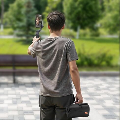 Carrying Bag Pouch Backpack Travel Large Soft Case Organizer Multilayer Storage For DJI Osmo Mobile 7/7P for Insta 360 X5 X4 Go Ultra For Gopro hero 13 12 11 10 Accessories with Shoulder Strap in Saudi Arabia