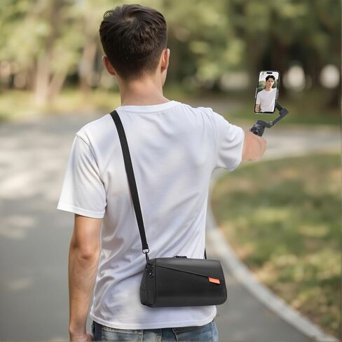 Carrying Bag Pouch Backpack Travel Large Soft Case Organizer Multilayer Storage For DJI Osmo Mobile 7/7P for Insta 360 X5 X4 Go Ultra For Gopro hero 13 12 11 10 Accessories with Shoulder Strap in Saudi Arabia