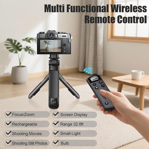 بالنسبة إلى ترايبود كاميرا Fujifilm مع إصدار مصراع قابلة لإعادة الشحن ، فإن Aodelan Shooting Grip Wireless Control Handled for Fuji X-T30 II و X-S10 و X100VI و X-H2S و X-H2 و X-T5 و X-T4 و X-T3 و X-S20 و X-T50 و X-T30 in Saudi Arabia