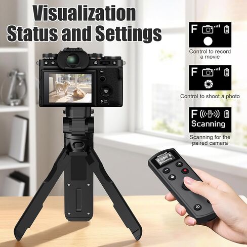 بالنسبة إلى ترايبود كاميرا Fujifilm مع إصدار مصراع قابلة لإعادة الشحن ، فإن Aodelan Shooting Grip Wireless Control Handled for Fuji X-T30 II و X-S10 و X100VI و X-H2S و X-H2 و X-T5 و X-T4 و X-T3 و X-S20 و X-T50 و X-T30 in Saudi Arabia
