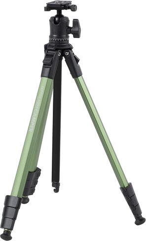 Leptos 109458 Slick Aluminum Tripod, A294 Camper Green Edition, Perfect for Mirrorless Cameras, Total Height 62.2 inches (1,580 mm), Arca-Swiss Standard Compatible Freehead with One Push Legs in Saudi Arabia
