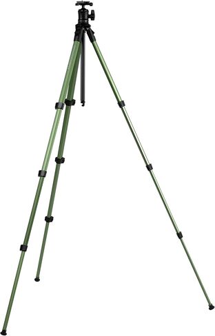 Leptos 109458 Slick Aluminum Tripod, A294 Camper Green Edition, Perfect for Mirrorless Cameras, Total Height 62.2 inches (1,580 mm), Arca-Swiss Standard Compatible Freehead with One Push Legs in Saudi Arabia