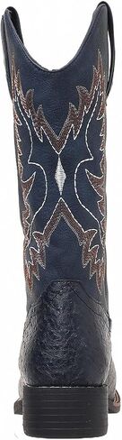 أحذية رعاة البقر الغربية للنساء منتصف العجل Cowgirl Boot Snip Toe كعب مكتنزة in Kuwait