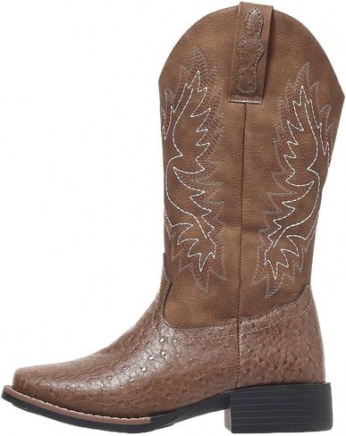 أحذية رعاة البقر الغربية للنساء منتصف العجل Cowgirl Boot Snip Toe كعب مكتنزة in Kuwait